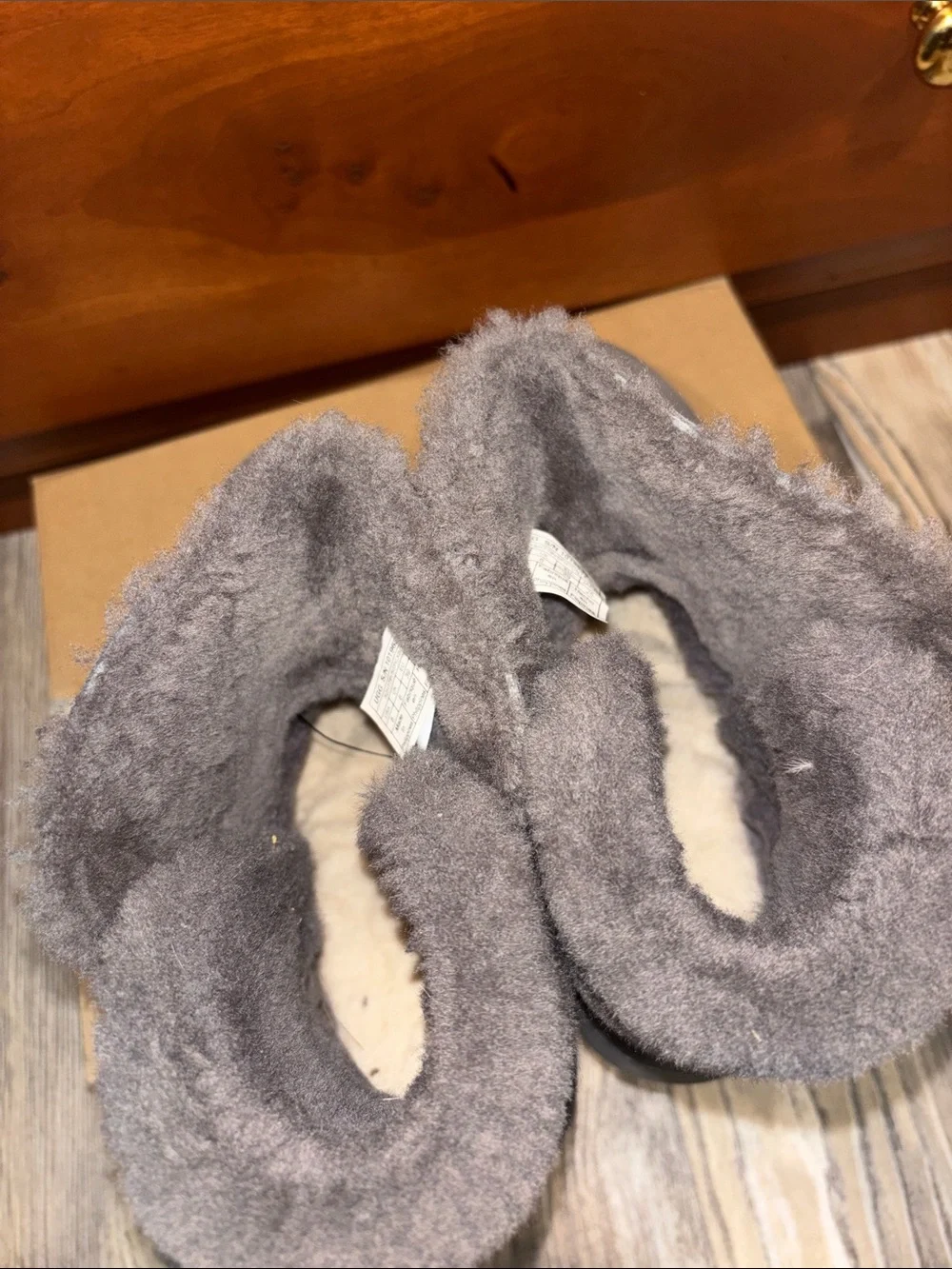 UGG Women's Gray Suede Shearling Winter Boots